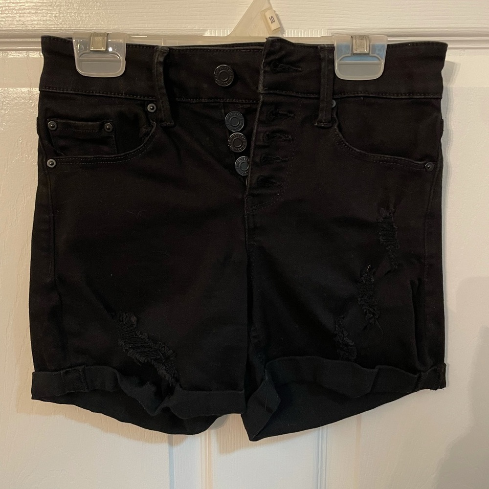 Indigo Rein black jean shorts